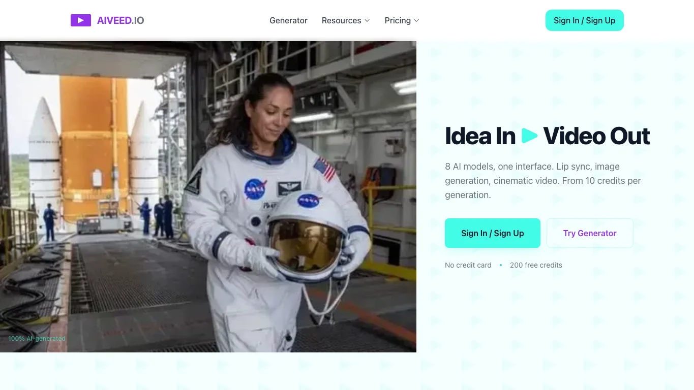 AIVeed.io official homepage screenshot