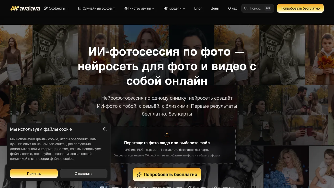 AVALAVA official homepage screenshot