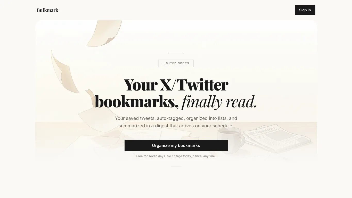 Bulkmark official homepage screenshot
