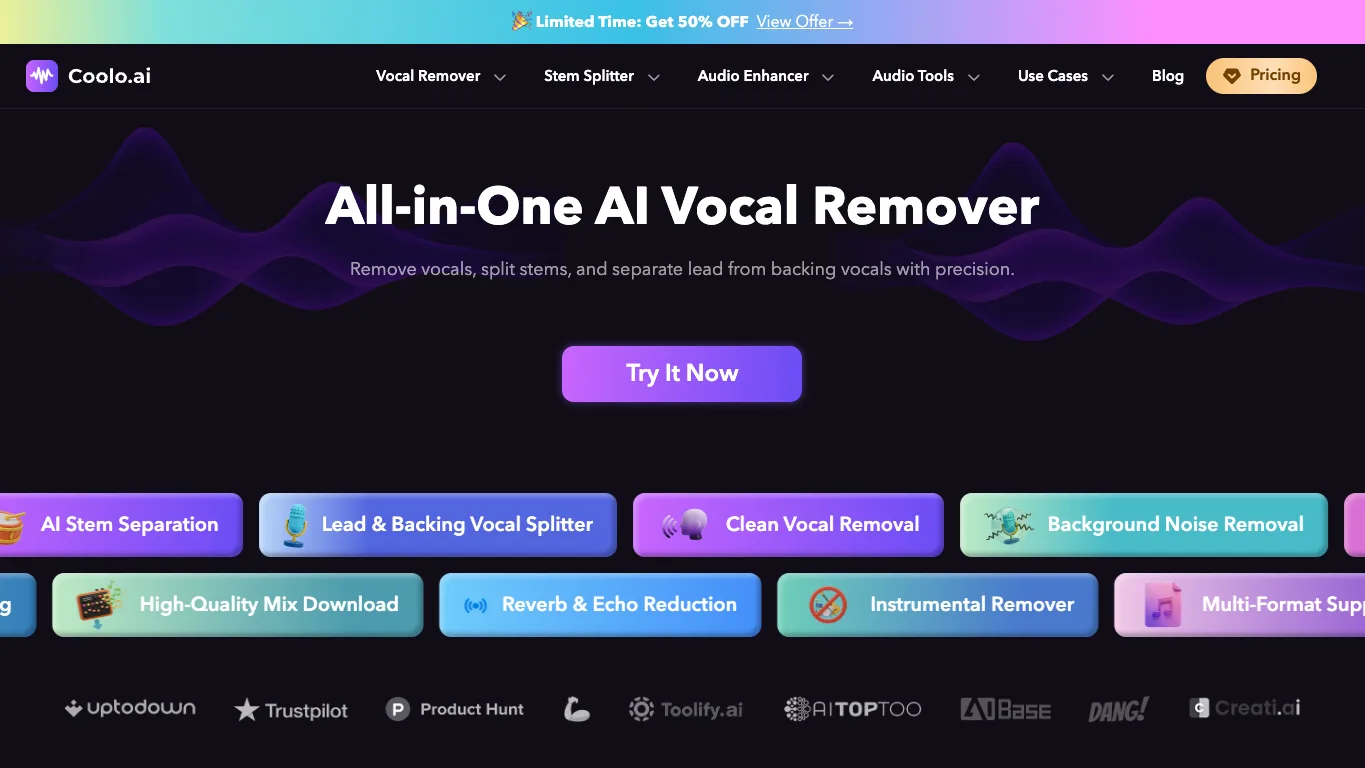 Coolo AI official homepage screenshot
