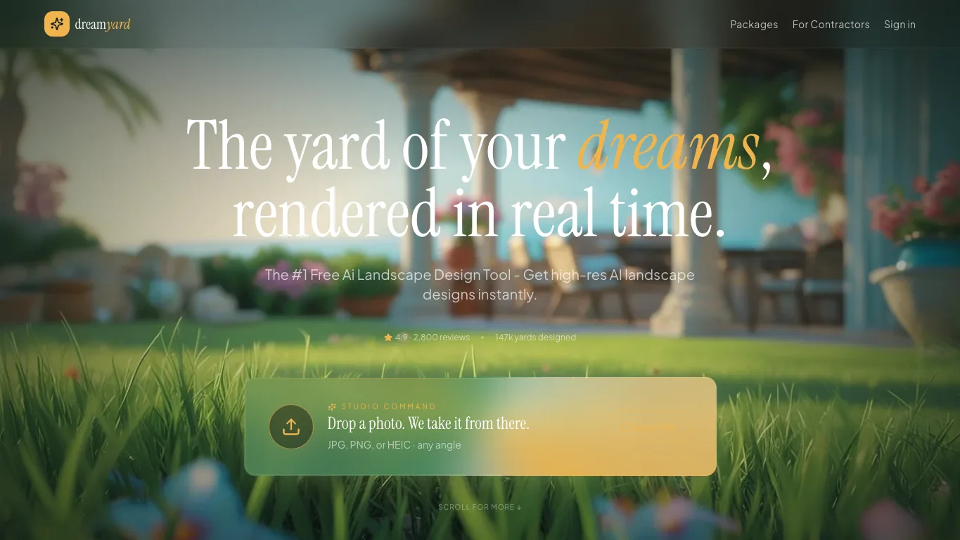 DreamYard official homepage screenshot