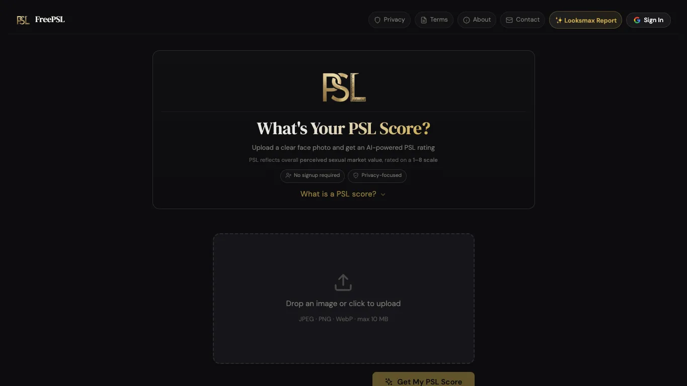 FreePSL official homepage screenshot