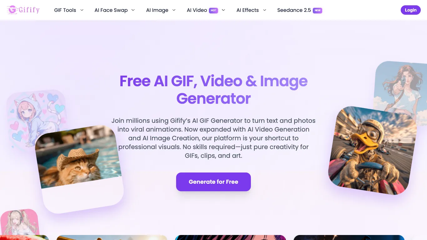 Gifify official homepage screenshot