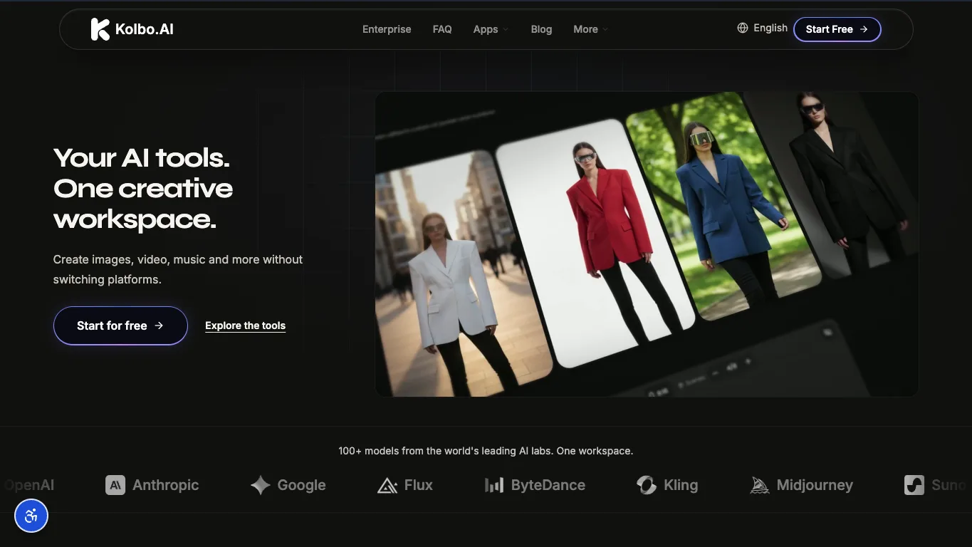 Kolbo.AI official homepage screenshot