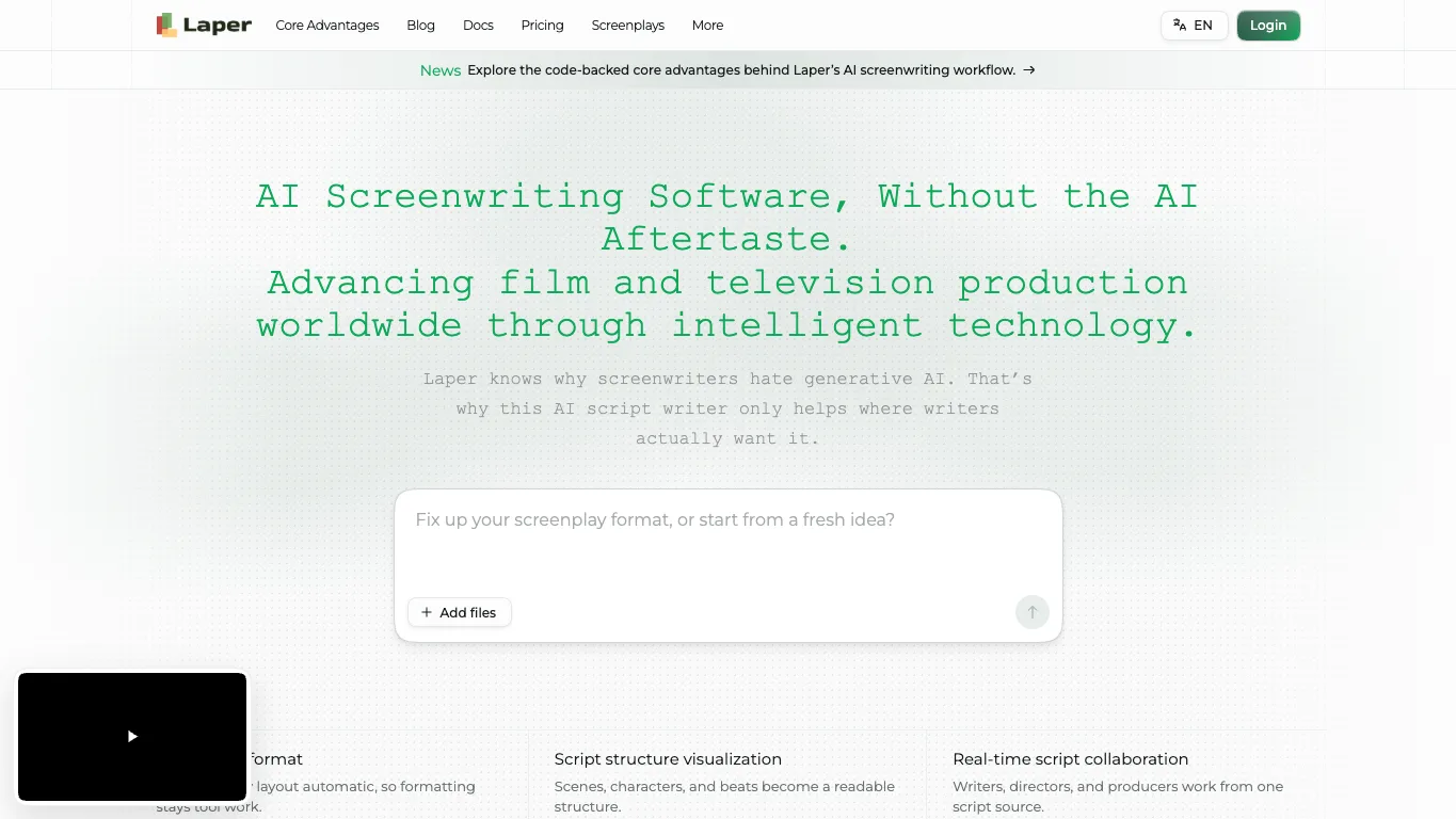 Laper official homepage screenshot