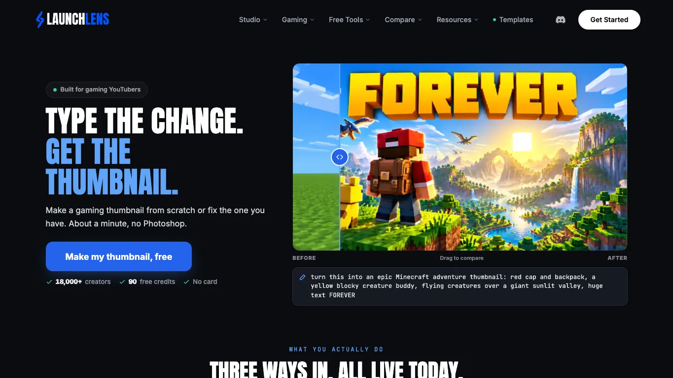 LaunchLens official homepage screenshot