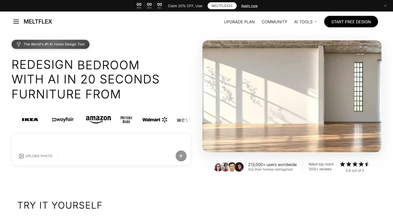 MeltFlex official homepage screenshot