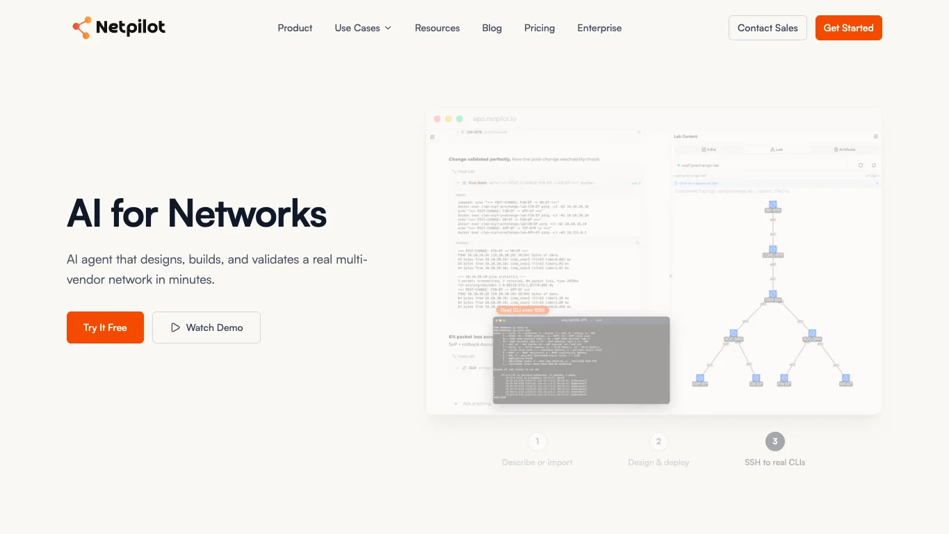 NetPilot official homepage screenshot