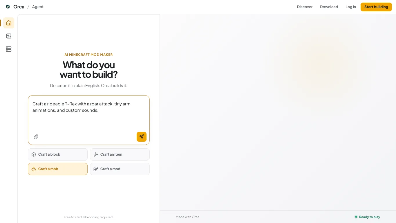 Orca official homepage screenshot