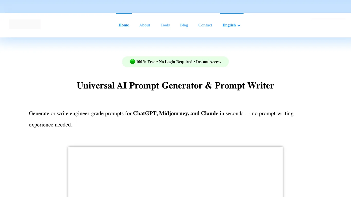 Promptsera official homepage screenshot