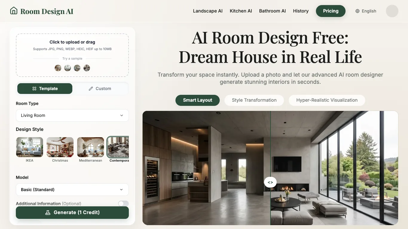 Room Designer official homepage screenshot