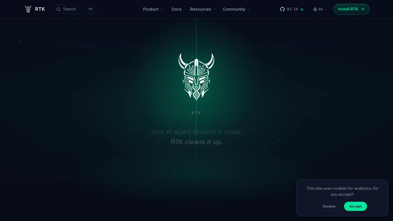rtk official homepage screenshot