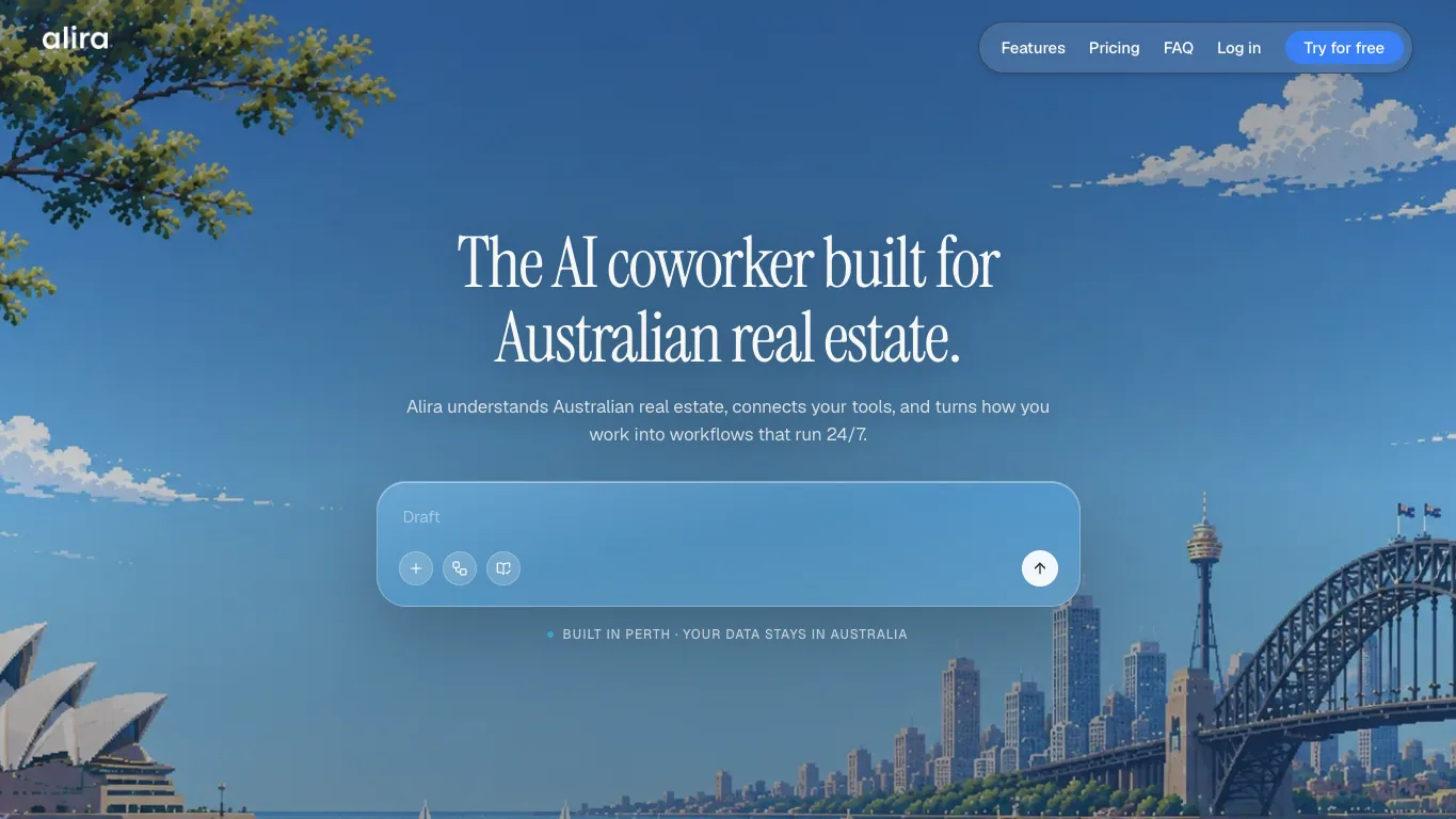 Alira official homepage screenshot