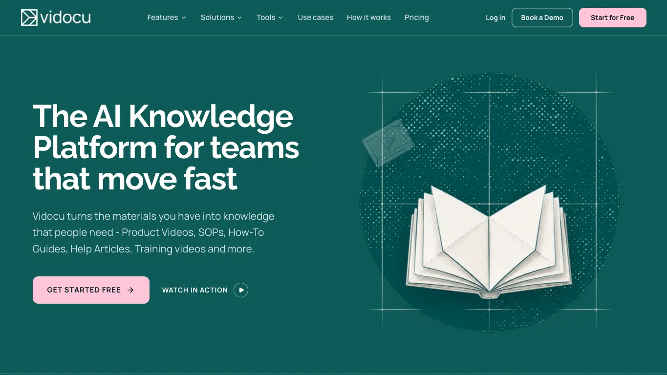Vidocu official homepage screenshot